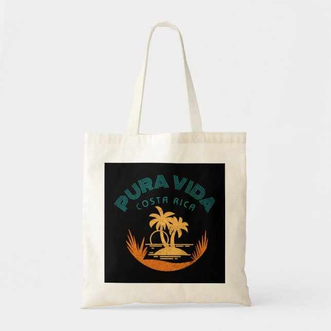Beach Vibes Pura Vida Costa Rica  Tote Bag (Front)