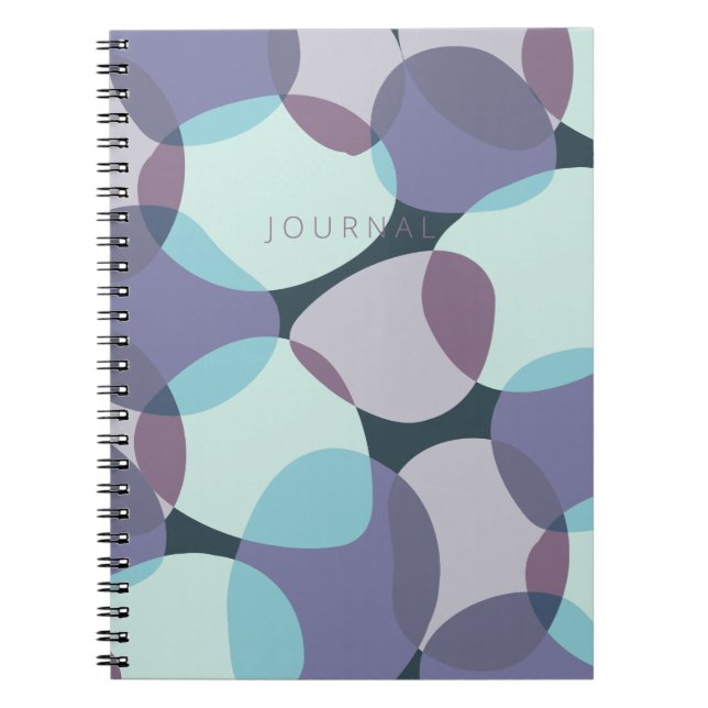 Beach Vibes Sea Glass - Pacific Tide Blue Notebook (Front)