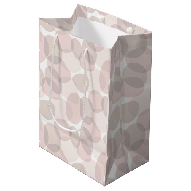 Beach Vibes Sea Glass Wave Worn - Sand Dune Medium Gift Bag (Front Angled)