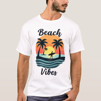 Beach Vibes Summer Sun Beach Palm T-Shirt