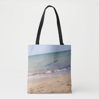Beach Vibes Tote Bag – "It's Beach Time" & "Enjoy"