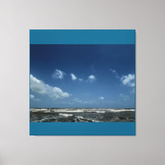 Beach view canvas print