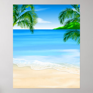 Beach View Poster