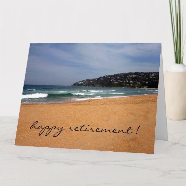 beach view retirement big card (Front)