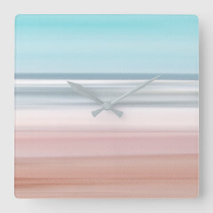 Beach View Square Wall Clock