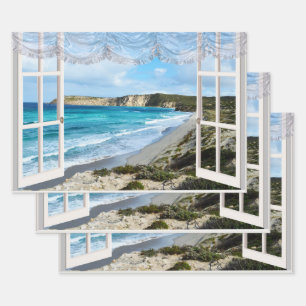 Beach Views Through My Window, Wrapping Paper Sheet
