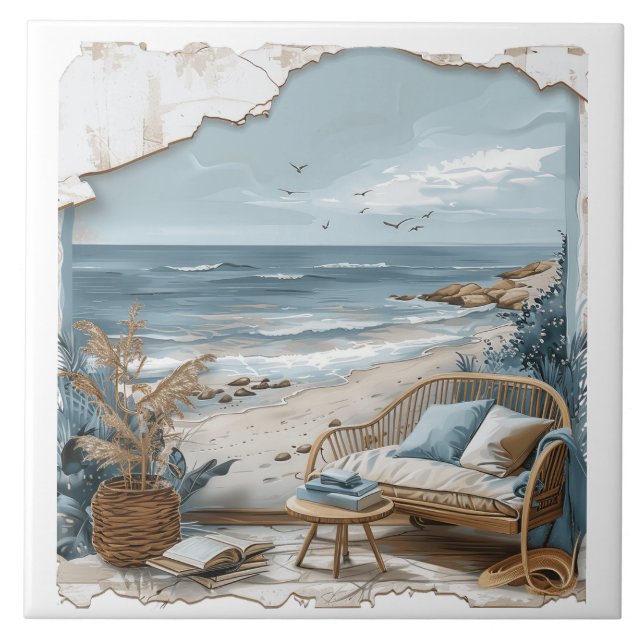 Beach Vision - Beach View Window Tile (Front)