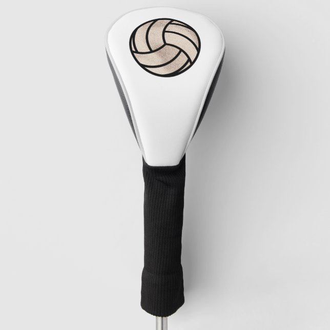 Beach Volley Ball Golf Head Cover (Front)