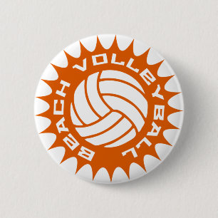 Beach Volleyball 6 Cm Round Badge