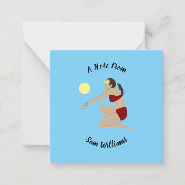 Beach Volleyball Card (Front)