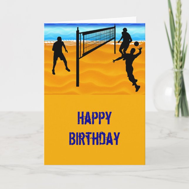 Beach Volleyball Card (Front)