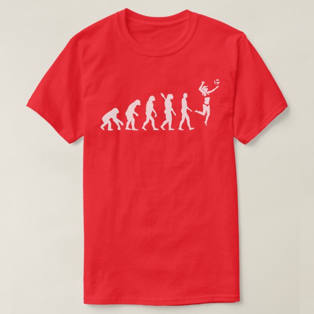 Beach volleyball evolution 1 T-Shirt (Design Front)