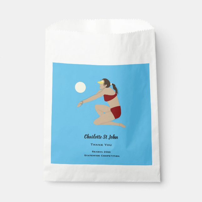 Beach Volleyball Favour Bags (Front)
