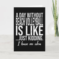 Beach Volleyball funny gift idea
