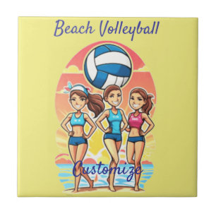Beach Volleyball Girls Thunder_Cove Tile