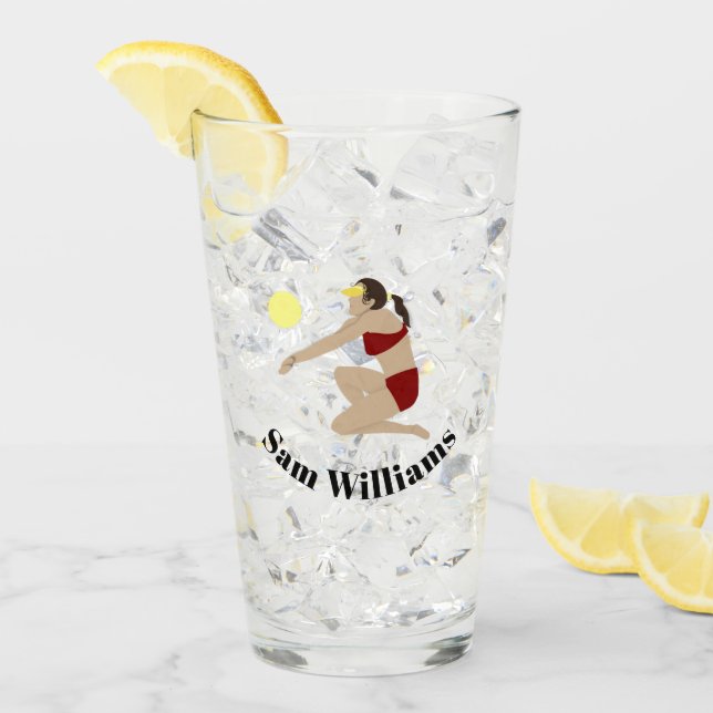 Beach Volleyball Glass (Front Ice)