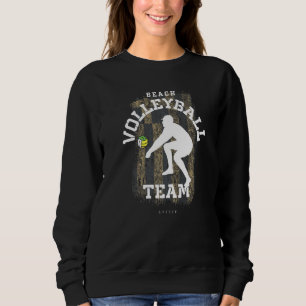 Beach Volleyball Greece Flag Love Volleyball Playe Sweatshirt