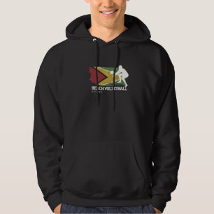 Beach Volleyball Guyana Flag Love Volleyball Playe Hoodie