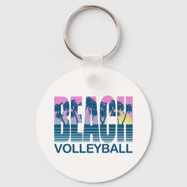 Beach Volleyball Key Ring (Front)