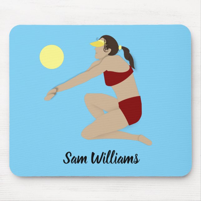 Beach Volleyball Mouse Mat (Front)