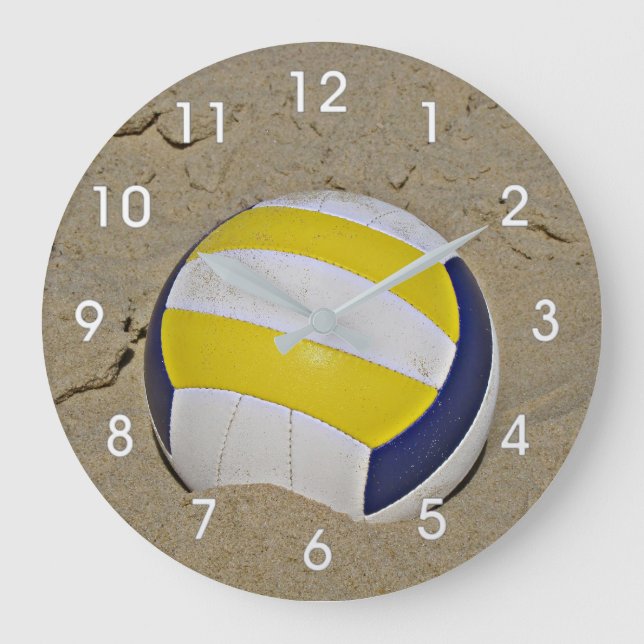 BEACH VOLLEYBALL PHOTO CLOCK (Front)