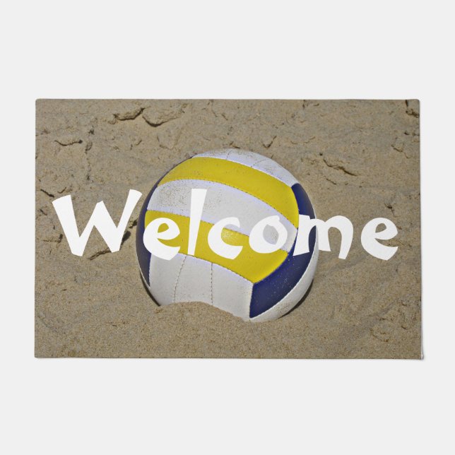 BEACH VOLLEYBALL PHOTO DOORMAT (Front)
