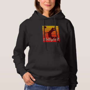 Beach Volleyball Player Coach Bump Set Spike Repea Hoodie