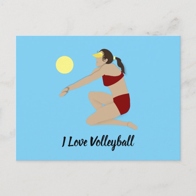 Beach Volleyball Postcard (Front)