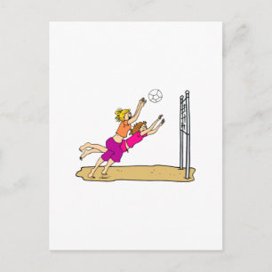 Beach Volleyball Postcard