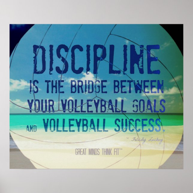 Beach Volleyball Poster 002 for Motivation (Front)