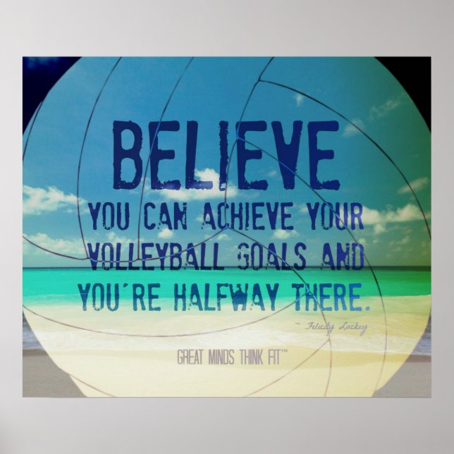 Beach Volleyball Poster 015 for Motivation (Front)