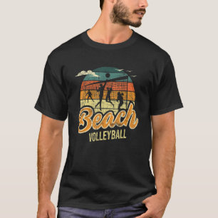 Beach Volleyball Retro Vintage Athletes Players T-Shirt