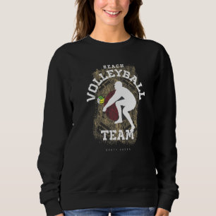 Beach Volleyball South Korea Flag Love Volleyball Sweatshirt