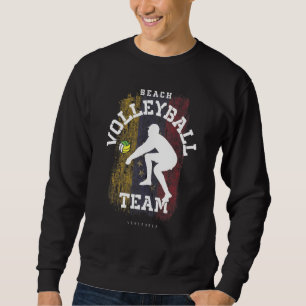 Beach Volleyball Venezuela Flag Love Volleyball Pl Sweatshirt