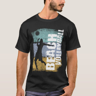 Beach Volleyball Vintage Retro Volleyball Player T-Shirt