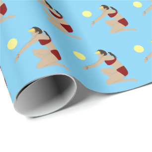 Beach Volleyball Wrapping Paper