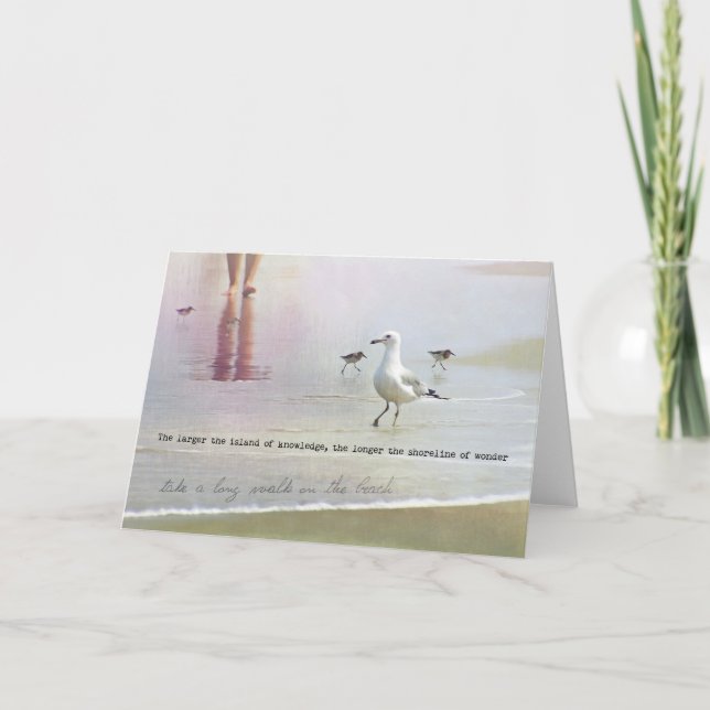 BEACH WALK Greeting Card (Front)