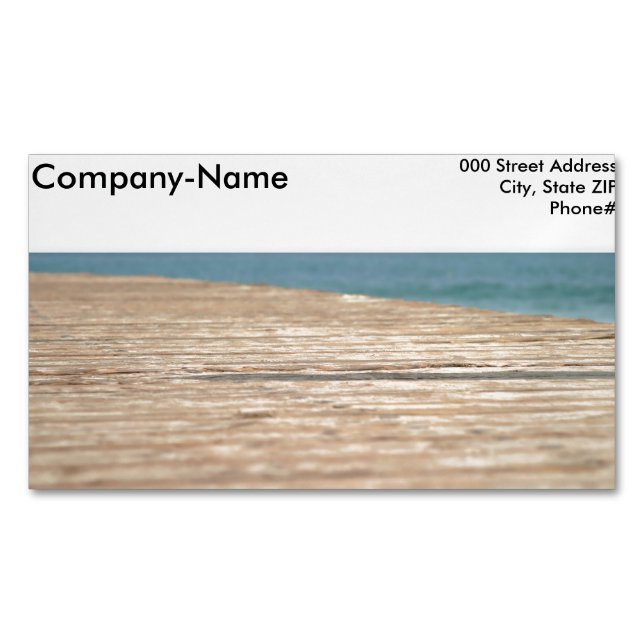 Beach Walk Magnetic Business Card (Front)