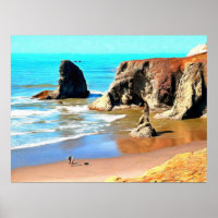 Beach Walk with Dog at Face Rock Park in Bandon