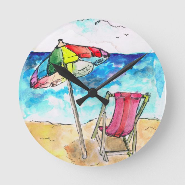 Beach Wall Clock (Front)