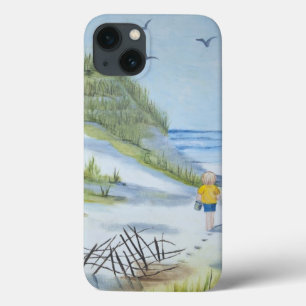 Beach watercolor iPhone 13 case
