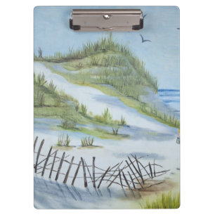 Beach watercolor clipboard
