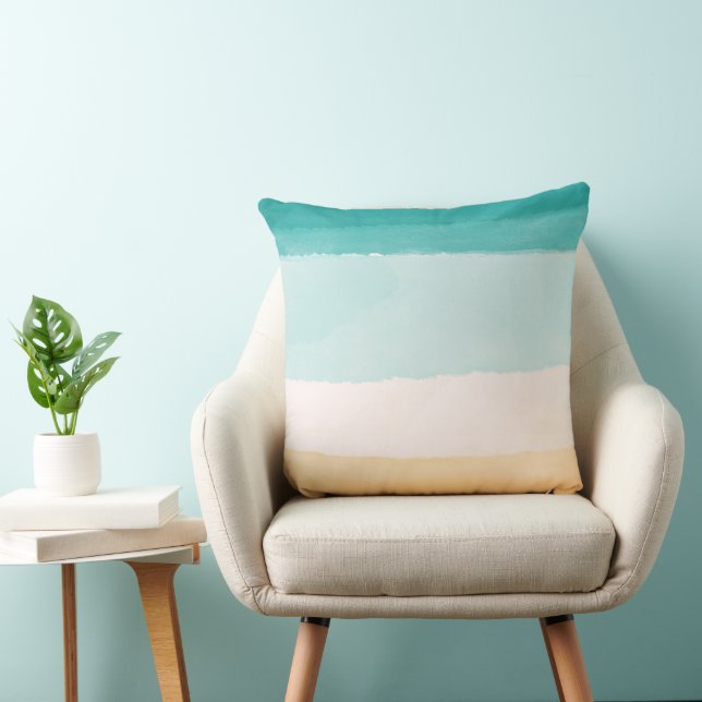 Beach Watercolor Cushion (Chair)
