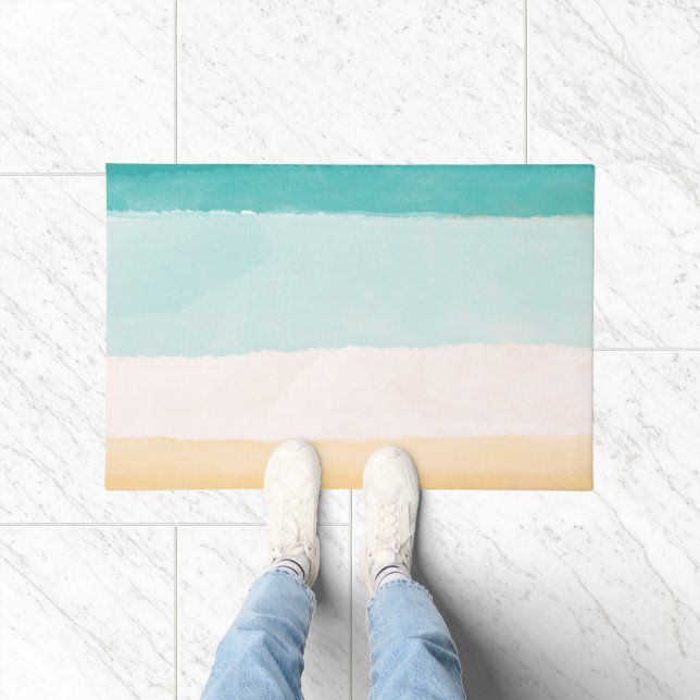 Beach Watercolor Doormat (Indoor)