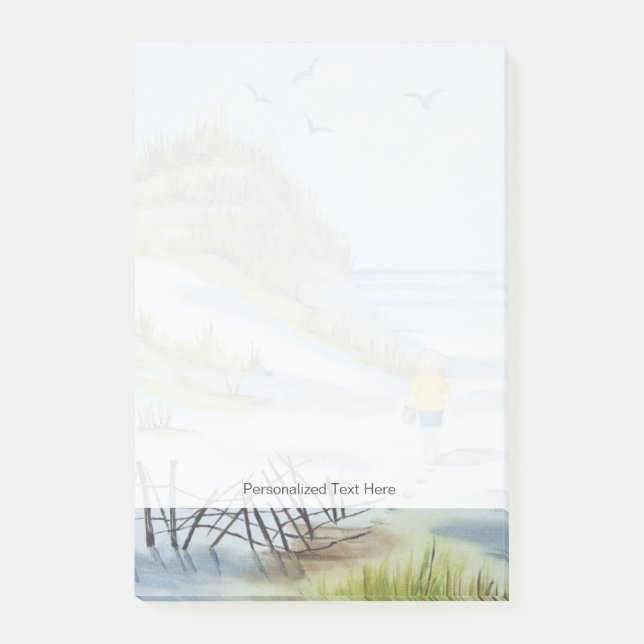 Beach watercolor post-it notes (Front)