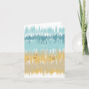 Beach wave note card