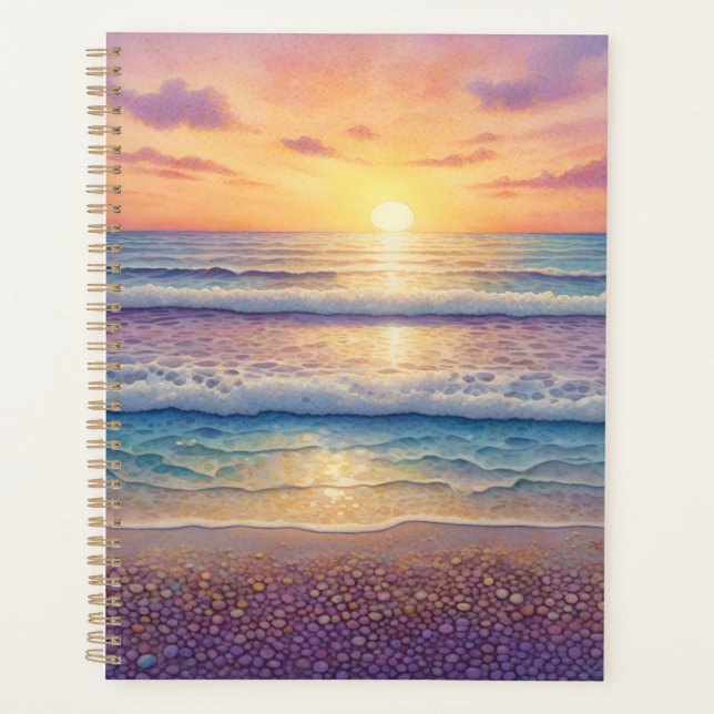 Beach Waves and Shore Art Planner (Front)