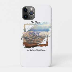 Beach Waves Blue Personalise iPhone 11 Pro Case