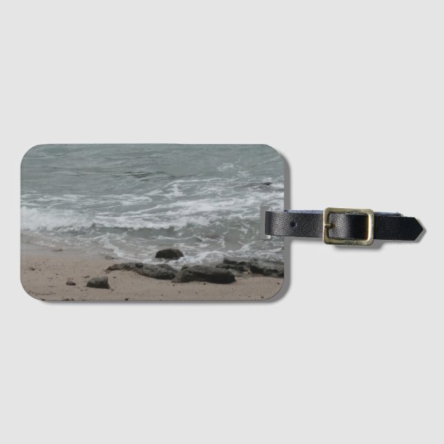 beach waves  luggage tag (Front Horizontal)