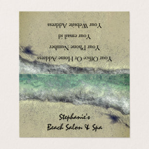 Beach Waves Ocean Artistic Coastal Salon Spa Business Card